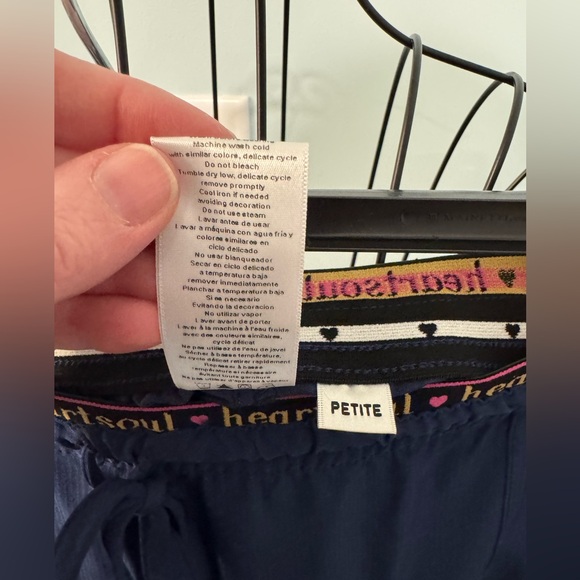 HeartSoul Heart Breaker Drawstring Women’s scrub bottoms Navy Blue 2XL 2X Petite - Picture 7 of 10
